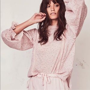LoveShackFancy Stevie Top in Pink sz XS